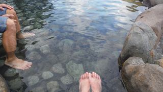 とてものどかな、海辺の温泉街