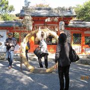 宇治神社は隣接する宇治上神社と対をなしています。本殿は鎌倉時代のもので、重要文化財です。