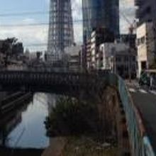 フレームに収まりきらないくらい、スカイツリーが近い