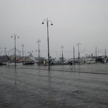 広場近くの港です。