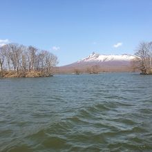 船上からの駒ケ岳です。