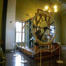 時計の内部構造展示