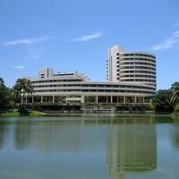 背の高い建物が、宿泊したロータスウィングです