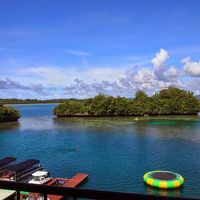 ホテルの客室からの眺め。