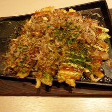 お好み焼きが最後にでます