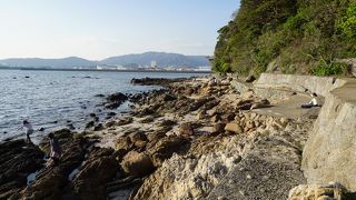 島の周囲には遊歩道