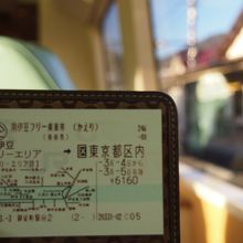 普通運賃で乗れるので、もちろん南伊豆フリー乗車券も使えます