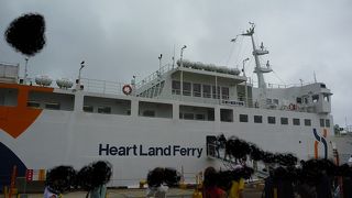 奥尻島と江差・瀬棚をつなぐフェリー