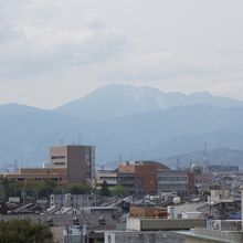 天守閣からの景色(伊吹山)