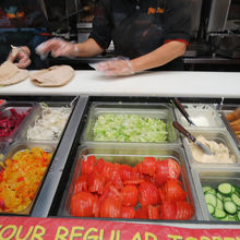 トッピングの野菜は選べます