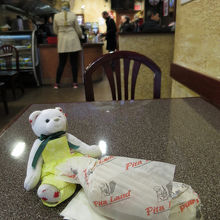 ラップサンドは軽く温めてくれます