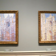 モネ「ルーアン大聖堂」の連作が二枚も見れます