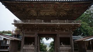 ここの見どころは、山門越しに見える彦根城