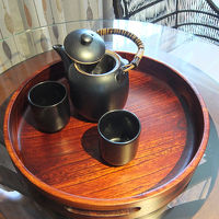 茶漉しも入った使いやすい急須。茶葉は買うか持参すること