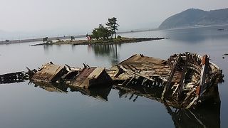 湖を渡る拠点　大根島