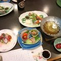 料理、温泉施設に満足