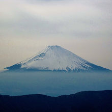 ロープウェイを降りたら最高の富士山が！