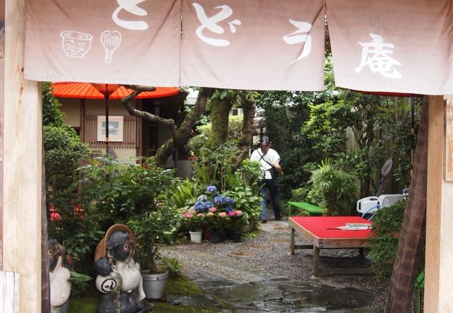 平等院の近くでお抹茶を