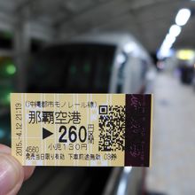 端の黒くなってるところを自動改札にかざして通ります。