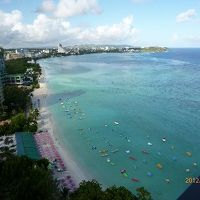 Ｇｕａｍ　Ｒｅｅｆ　Ｈｏｔｅl客室から見たタモン湾の風景〜