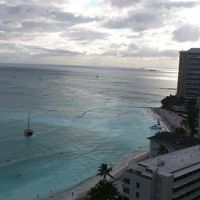 日没　海が素晴らしく綺麗に見える部屋で