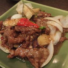 和牛の豆鼓醤炒め