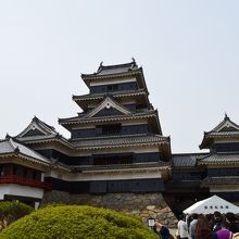 天守閣の中に入るのに1時間近く待ちました。