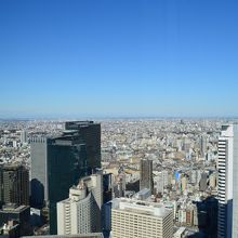 展望室から北西方を望んでいます。