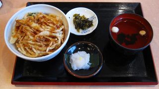 富山駅前で白エビ丼を。