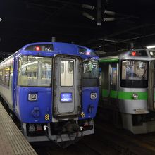 特急北斗に乗って札幌駅にやって来ました。