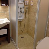 バスタブはないですがシャワーはお湯たっぷりです。