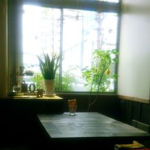 店内に檸檬の木