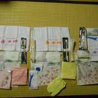 一人一人、色別に分かれているアメニティ