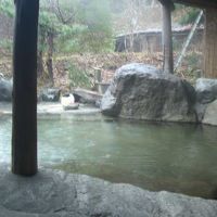 男女別の露天風呂（男性用）