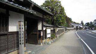 松江城の城下町。