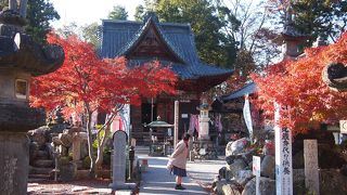 裏山の紅葉が見事　四萬部寺