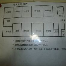 客室の案内