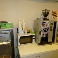 フロント前の飲み物コーナー、ご自由にどうぞ！