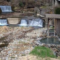 幻の湯「竜宮」川原に掘られた混浴野天風呂☆