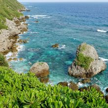 ここを降りていく