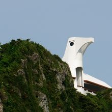 牧山展望台が見える