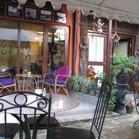 朝食はガーデンで