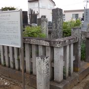 鎌ヶ谷大仏がある墓地の中にひっそりとあります