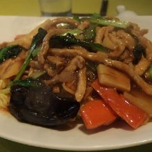 豚と季節野菜のあんかけ焼きそば