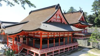 真っ赤な美しい神社