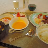 朝食はバイキング