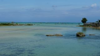 ここは泳ぐにはいいが，景色は隣のていだの郷の方がいい