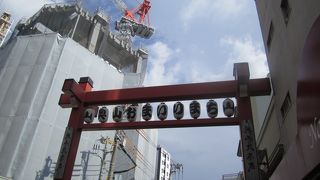 六区ブロードウェイから奥山門への商店街