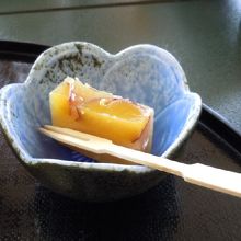 食後には栗ようかん