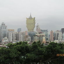 大砲台。モンテの砦、砦の上から澳門市内を臨む。